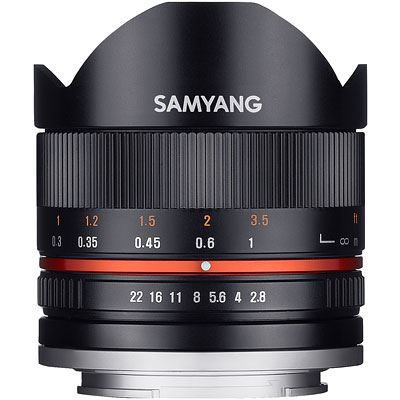Samyang 8mm f2.8 UMC II Fisheye Lens - Fujifilm Fit