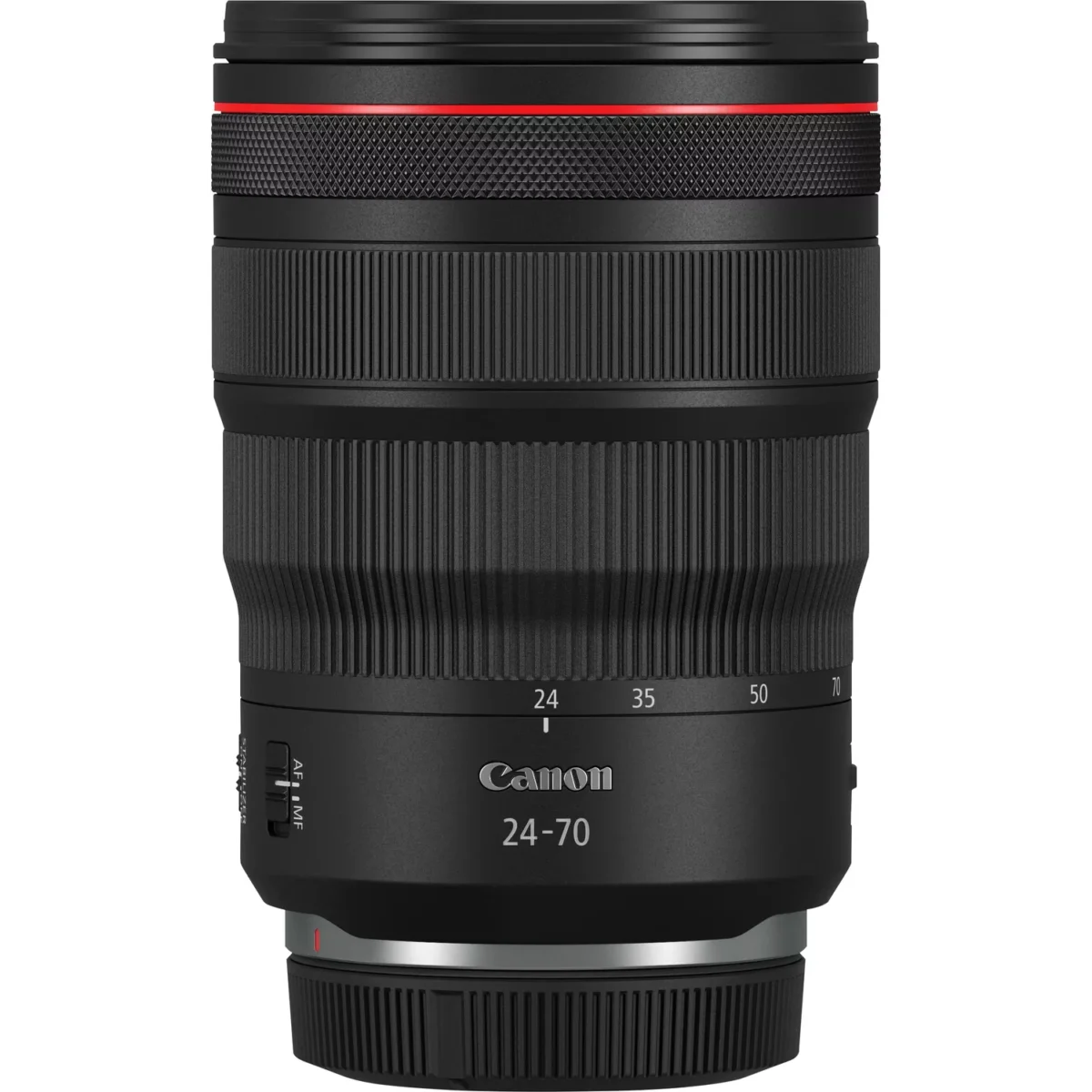 Canon RF 24 70mm F2.8L IS USM Lens Front with Cap