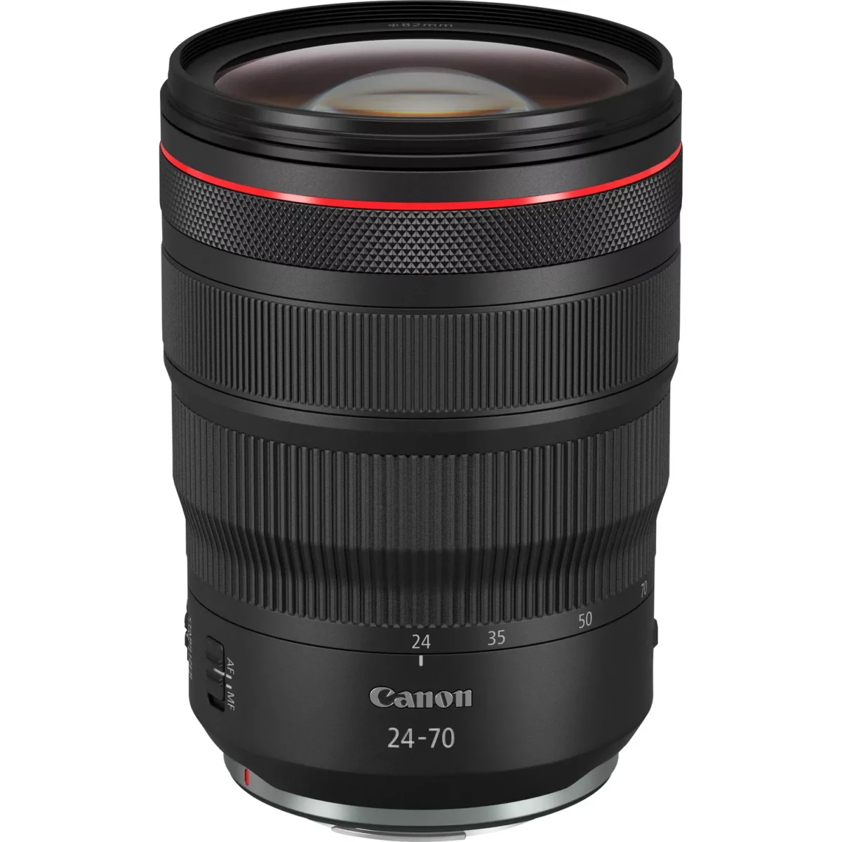 Canon RF 24 70mm F2.8L IS USM Lens Top View