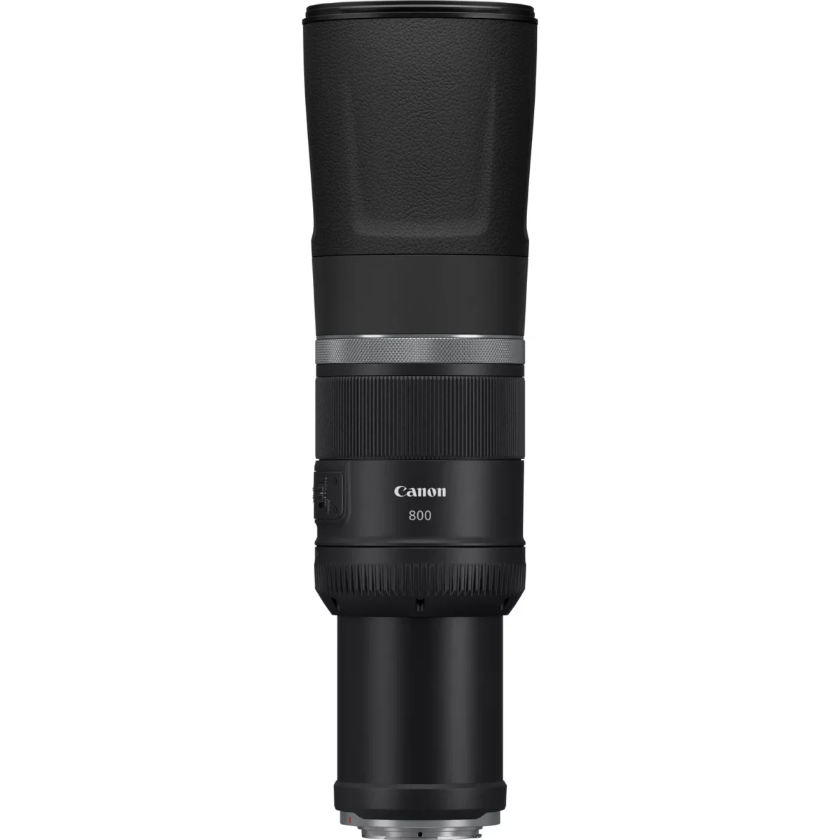 canon rf 800mm f11 is stm lens product front view of the extended lens