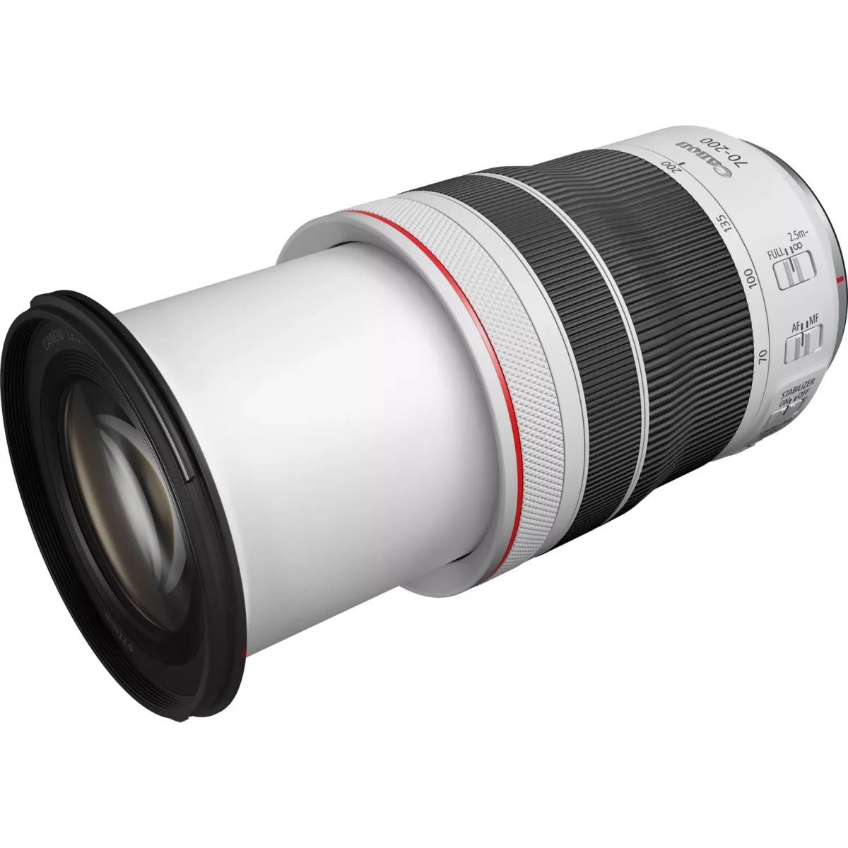Canon RF 70 200mm F4L IS USM Lens Side View
