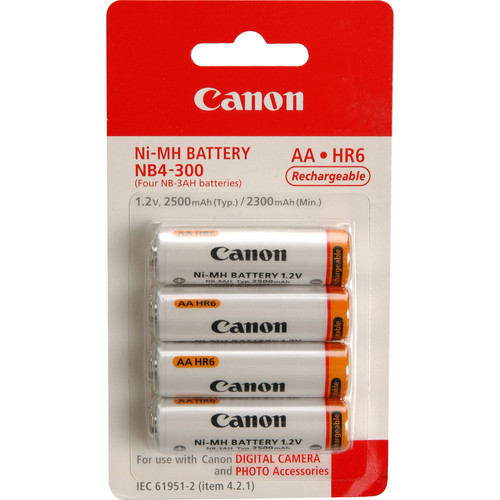 Canon 1171B002 NB4 300 AA NiMH Batteries 1535642002 425697