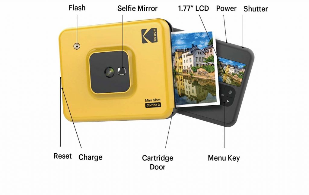 Kodak Mini Shot 3 Instant Camera and Printer Yellow 2 scaled