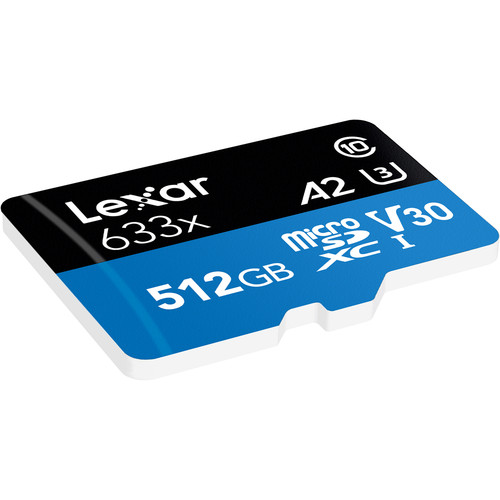 Lexar High Performance microSDXC 633x UHS I Memory Card 512GB 3