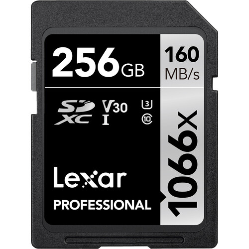 Lexar Professional 1066x SDXC UHS-I V30 Memory Card 256GB