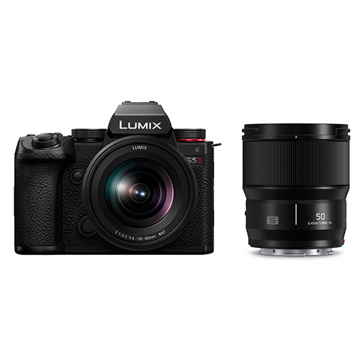Panasonic LUMIX S5 II with 20-60mm and 50mm Lenses