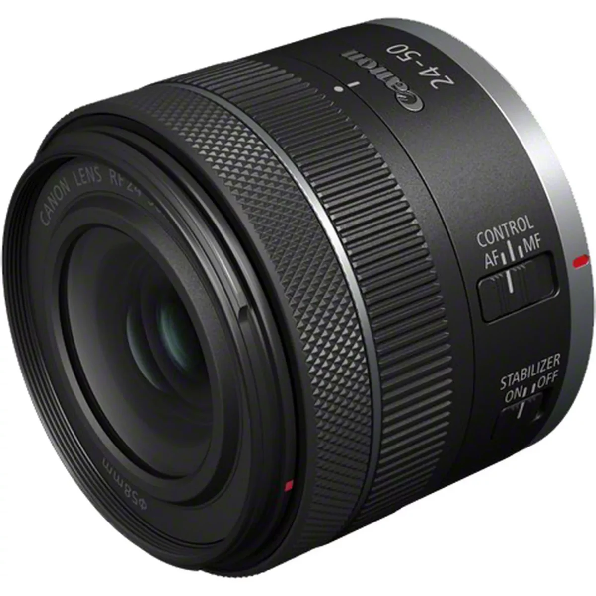 rf 24 50mm f4 5 6 3 is stm lens product front slant view