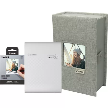 canon selphy square qx10 portable colour photo wireless printer premium kit white product all products positioned